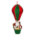 3’ LED MUSICAL DECOR WITH BLINKING LIGHTS, HOT AIR BALLOON - Santa