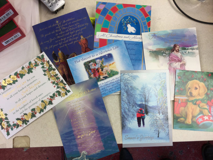 40 COUNT Boxed RELIGIOUS Christmas Cards