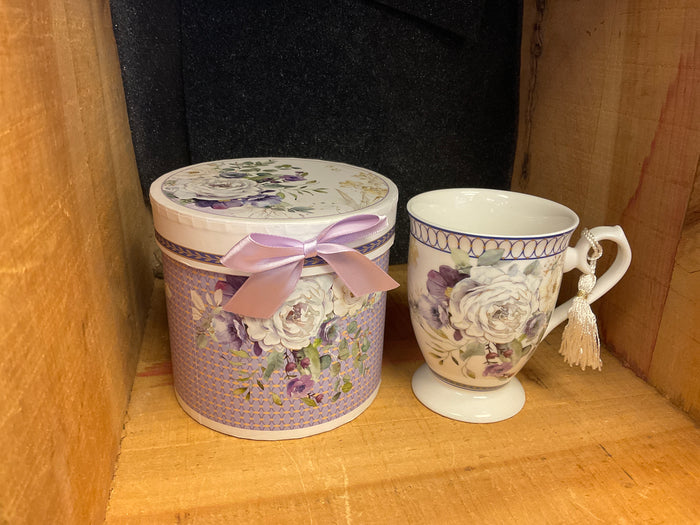 4.6” MUG/GIFT BOX - Purple ELEGANCE