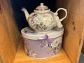 9.5x5.6” TEA POT - Purple Elegance