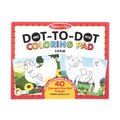 ABC Dot-to-Dot COLORING PAD- FARM by Melissa and Doug