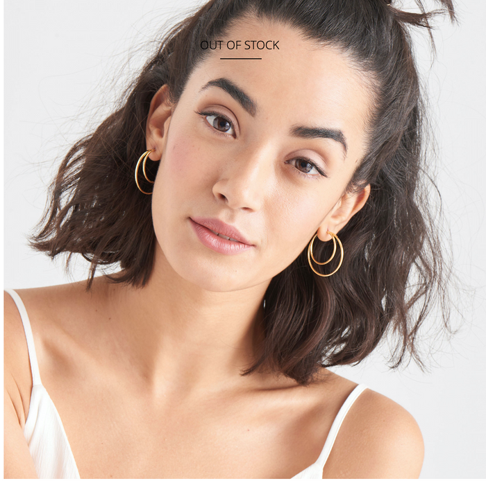 ANIA HAIE- Gold Crescent Hoop Earrings