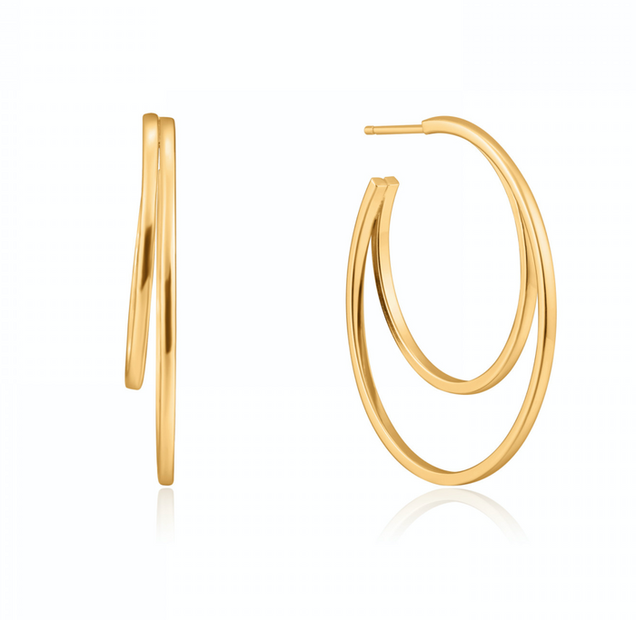 ANIA HAIE- Gold Crescent Hoop Earrings