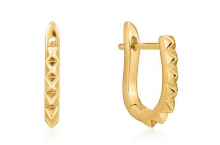 ANIA HAIE- GOLD SPIKE HUGGIE Earrings
