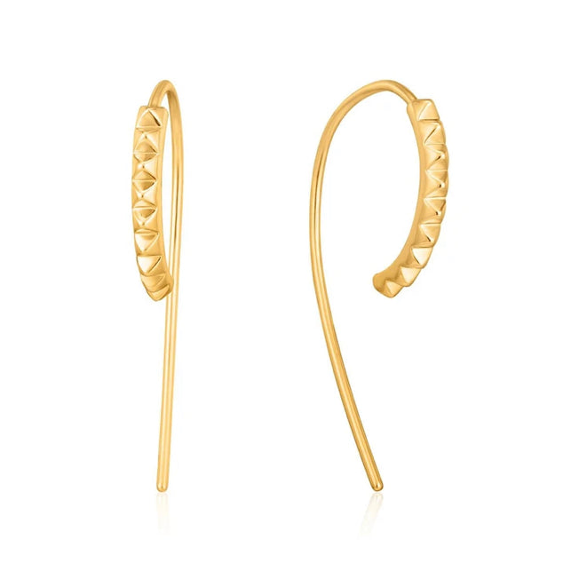 ANIA HAIE- Gold Spike Solid Drop Earrings GOLD