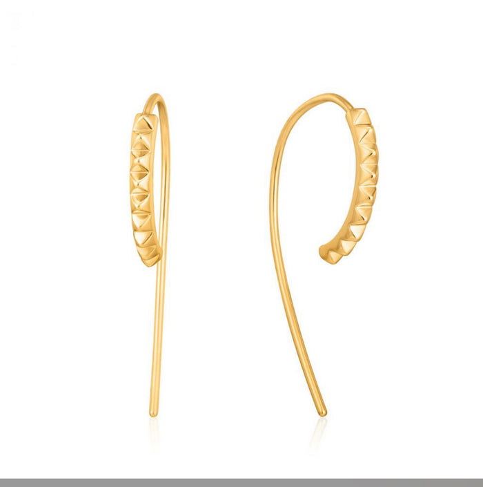 ANIA HAIE- Gold Spike SOLID DROP EARRINGS