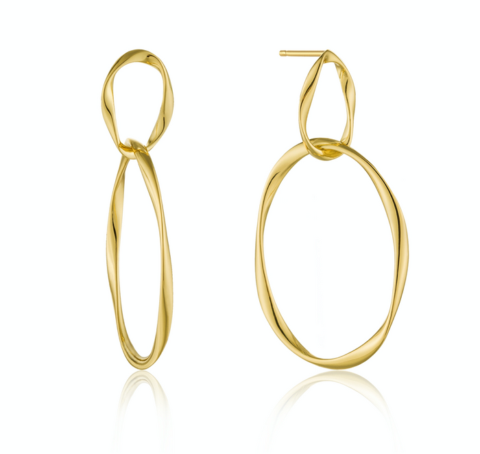 ANIA HAIE- Gold Swirl Nexus Earrings