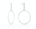 ANIA HAIE- Silver Spike Hoop Earrings