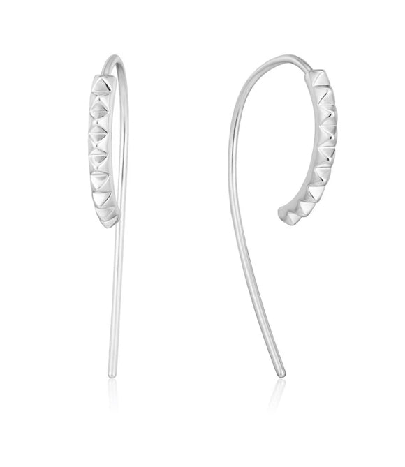 ANIA HAIE- Silver Spike Solid Drop EARRINGS