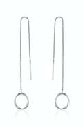 ANIA HAIE- Silver Swirl Threader Earrings