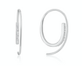 ANIA HAIE- Silver Twist Through Sparkle Earrings