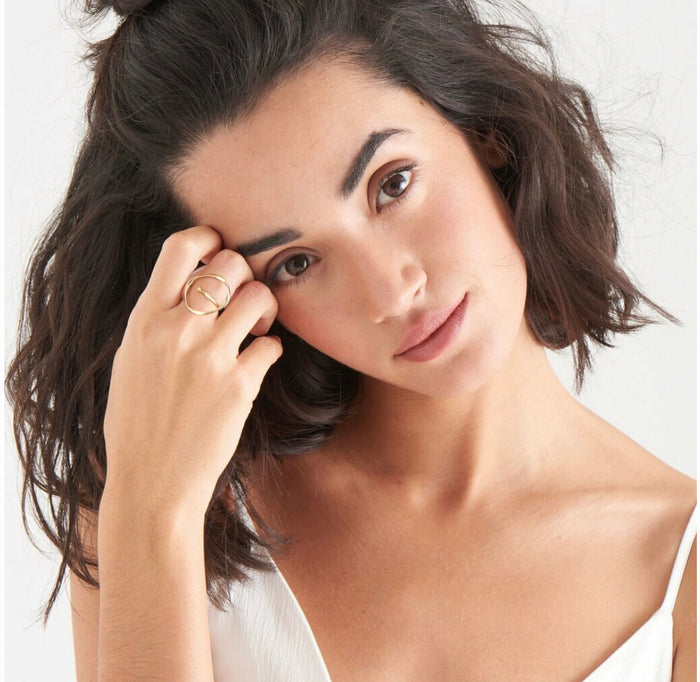 ANIA HAIE- Twist Circle Adjustable Ring