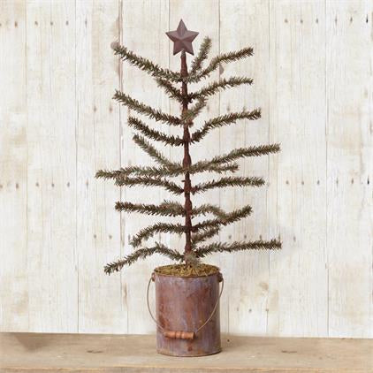 ANTIQUE TREE in Rusty CAN- By Audrey’s