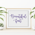 Beautiful Font Cross Stitch Font by Peppermint Purple