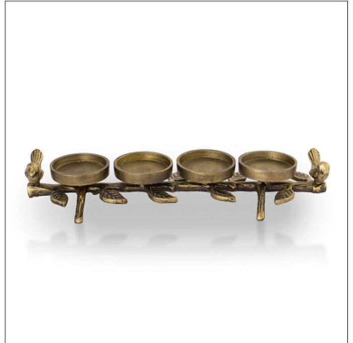 BIRD PAIR and LEAF PILLAR CANDLE HOLDER by SPI Home