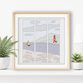 Blackwork Lighthouse Triptique Blackwork Pattern by Peppermint Purple