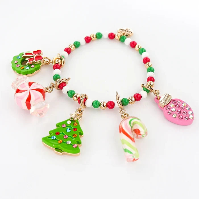 Charm It! Gold Candy Cane Charm