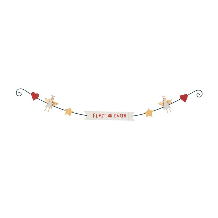 CLAPSADDLE PEACE ON EARTH Garland by GII