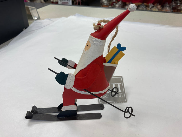CLAPSADDLE SKI SANTA Ornament by Gallerie II