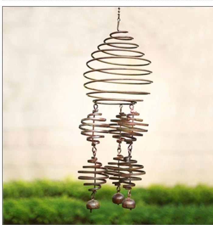 COILED WIND DECOR with BELLS by SPI Home