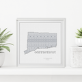 Connecticut Blackwork Blackwork Pattern by Peppermint Purple