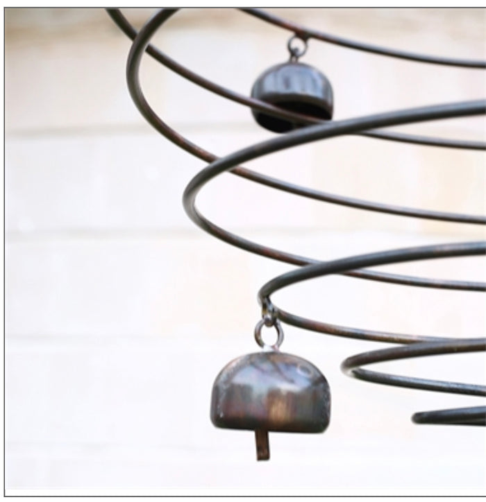 COPPER FINISH WIND DECOR WITH BELLS by SPI Home