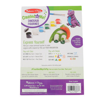 Created By Me- DINOSAUR FIGURINES- Craft Kit by Melissa and Doug