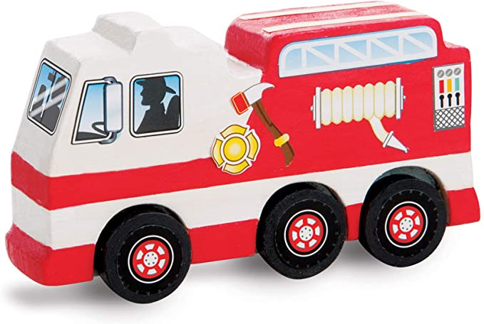 Created by Me WOODEN CRAFT KIT- Rescue Vehicles by Melissa and Doug