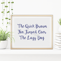 Cursive Font Cross Stitch Font by Peppermint Purple