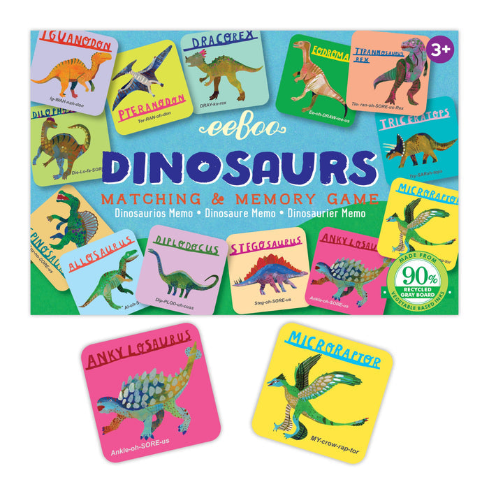 DINOSAURS Little Matching Game by EeBoo