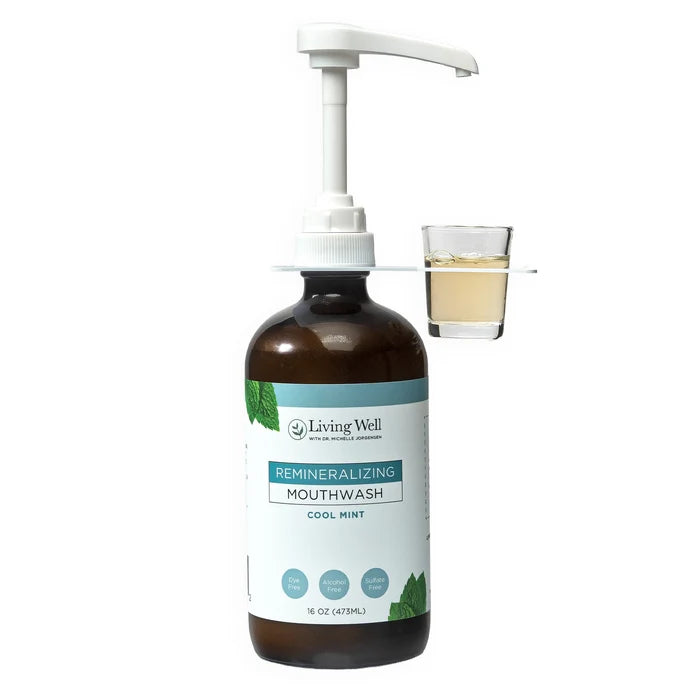 Easy-Dispense Mouthwash Pump and Cup