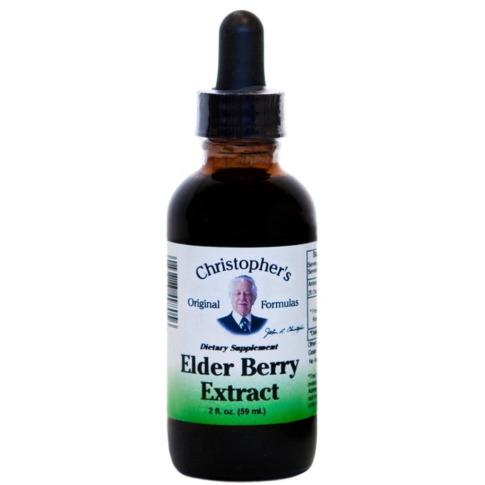 Elder Berry - Alcohol Extract 2 oz. - Christopher's Herb Shop