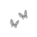Enchanting Butterfly Post Earrings - Silver