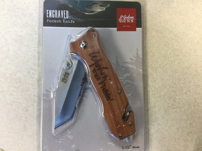 ENGRAVED POCKET KNIFE - P Graham Dunn