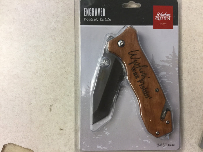 ENGRAVED POCKET KNIFE - P Graham Dunn