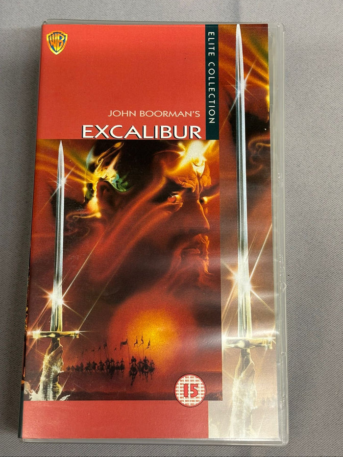 Excalibur VHS John Boorman Nigel Terry Helen Mirren Cherie Lunghi 1980s Sealed Cassette
