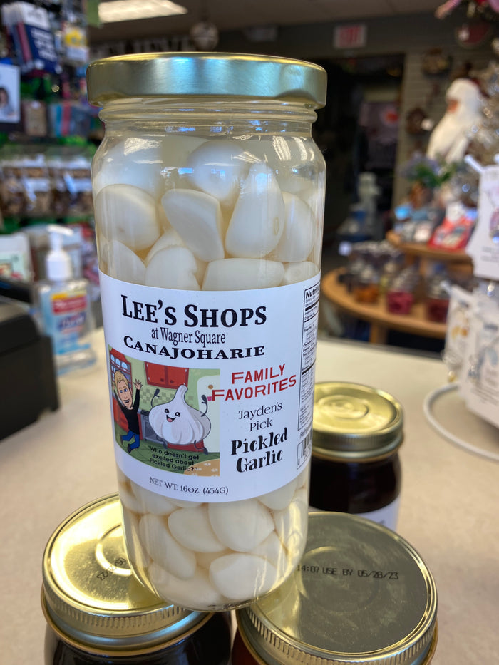 FAMILY FAVORITES- Jayden’s PICKLED GARLIC- 16 OZ.