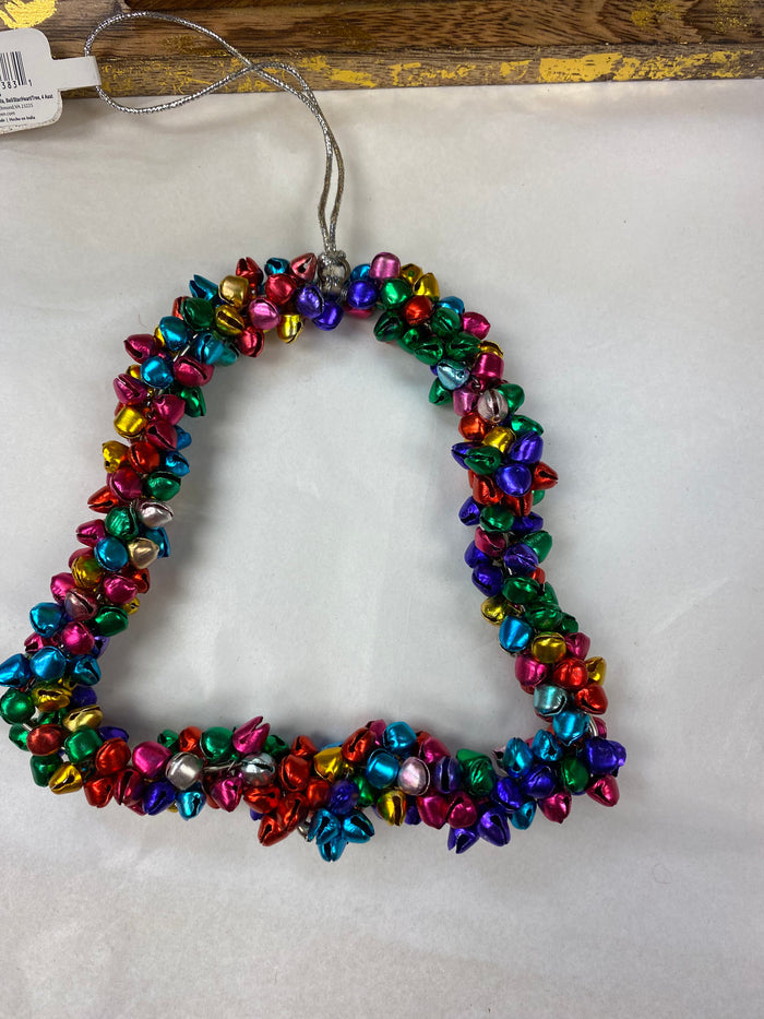 Festive Metal Shaped Ornament with Bells, Bell/Star/Heart/Tree
