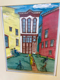 FORT PLAIN Folk Art Print by Jim Parker