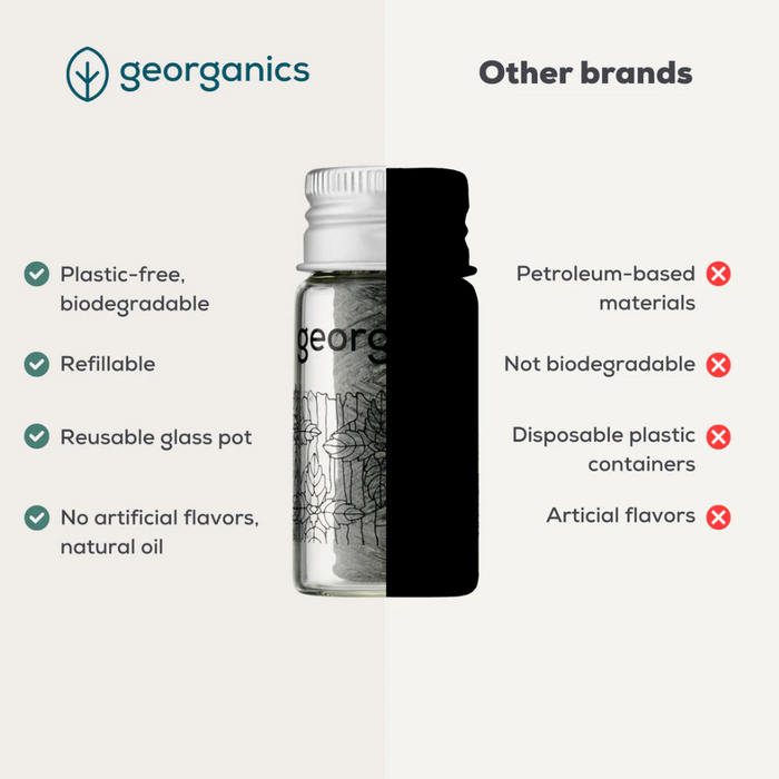 Georganics Dental Floss Activated Charcoal 50ml