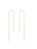 GLOW THREADER EARRINGS - Gold