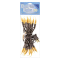 Golden Yellow Silicone Lights on Brown Cord