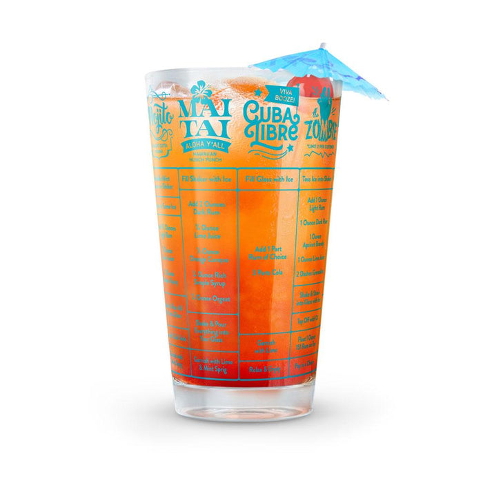 GOOD MEASURE - Rum COCKTAIL RECIPE GLASS by Fred