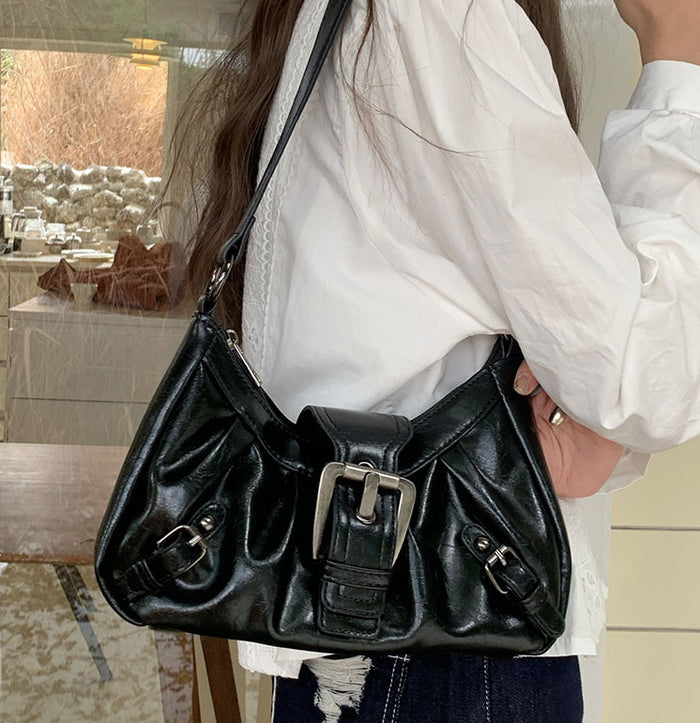 H1964 - Retro French Textured Satchel Bag