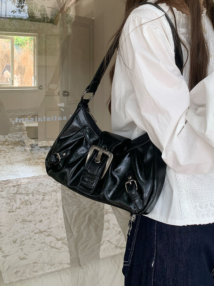 H1964 - Retro French Textured Satchel Bag