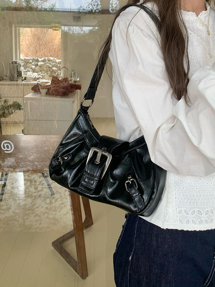 H1964 - Retro French Textured Satchel Bag