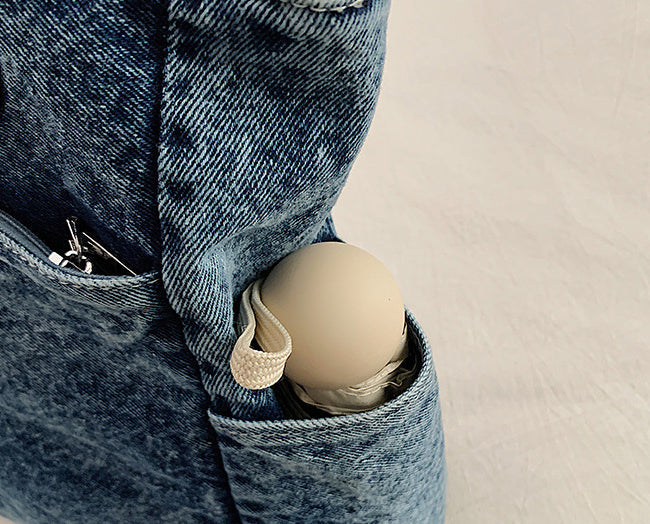 H1979 - Korean Style Denim Tote Handbag