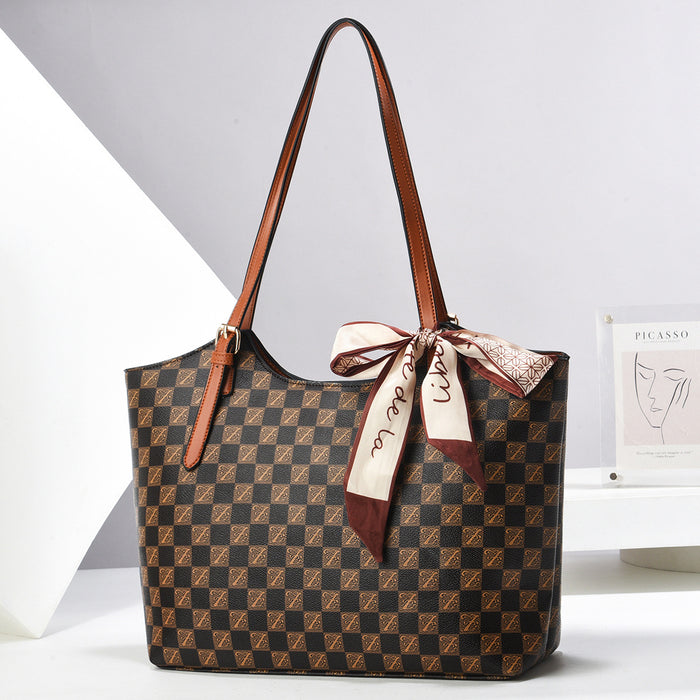 H2000 - Checkerboard Tote Handbag