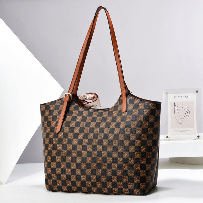 H2000 - Checkerboard Tote Handbag