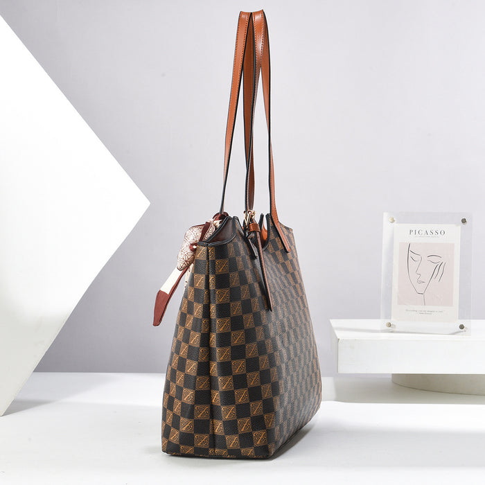 H2000 - Checkerboard Tote Handbag